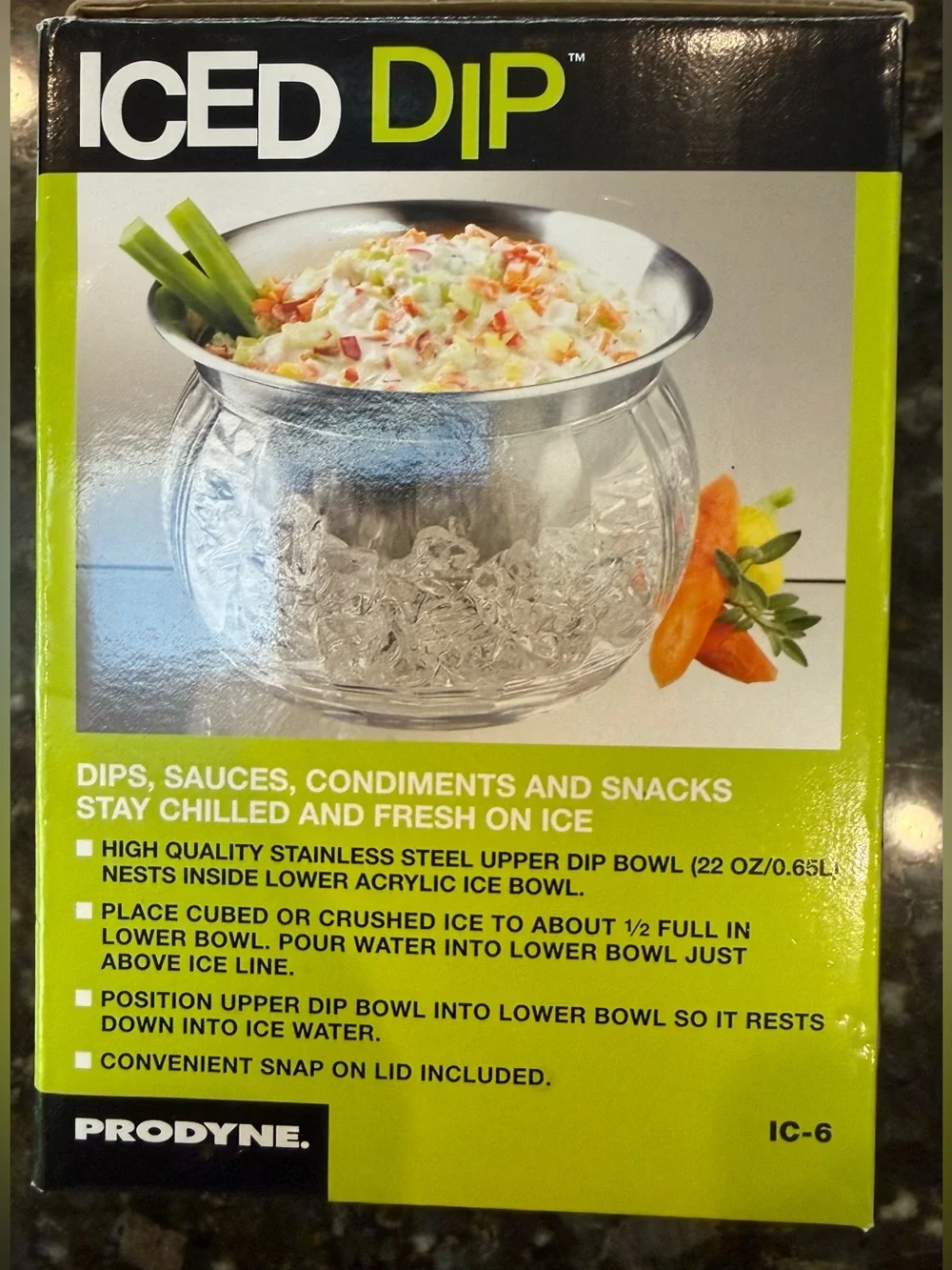 Iced Dip container/server
